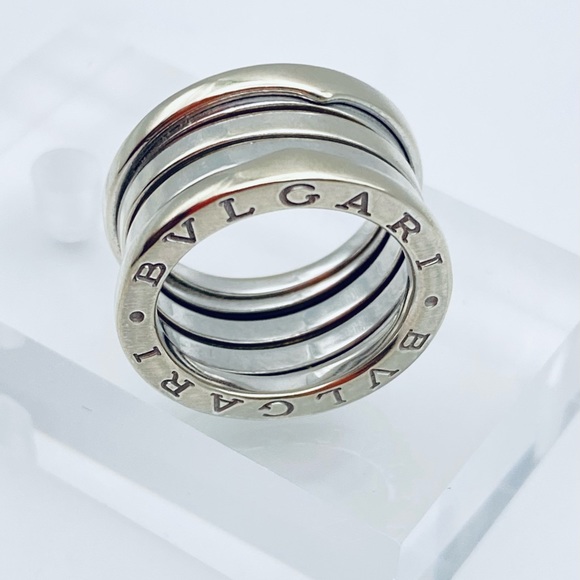 Bvlgari White Gold B.Zero1 Band Ring - Picture 5 of 7